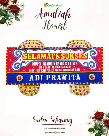 Papan Bunga Ucapan Selamat Mayak